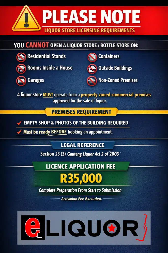 Cost to Apply for Liquor License in Gauteng GLB